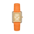  Shop Authentic Michael Kors Emery Three Hand Rose Gold Dial Orange Leather Strap Watch For Women - MK2983 - Luxxuri