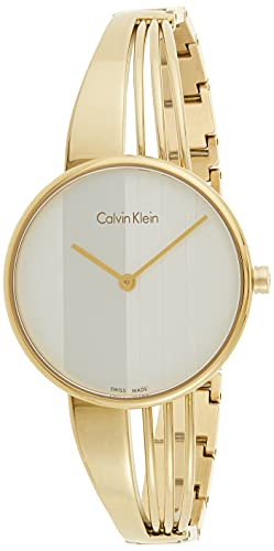  Shop Authentic Calvin Klein Drift Silver Dial Gold Steel Strap Watch for Women - K6S2N516 - Luxxuri