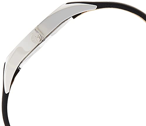  Shop Authentic Calvin Klein Rebel Black Grey Dial Black Leather Strap Watch for Women - K8P231C1 - Luxxuri