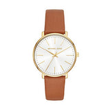  Shop Authentic Michael Kors Pyper Quartz Silver Dial Brown Leather Watch For Women - MK2740 - Luxxuri