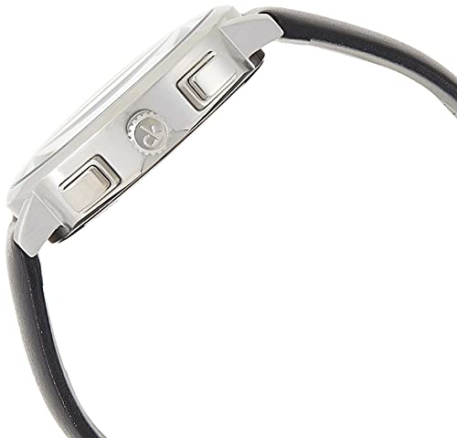  Shop Authentic Calvin Klein Posh Black Dial Black Leather Strap Watch for Men - K8Q371C1 - Luxxuri