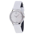  Shop Authentic Calvin Klein Skirt White Dial White Leather Strap Watch for Women - K2U231KW - Luxxuri