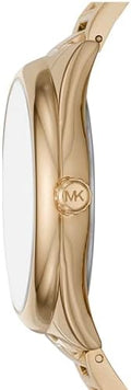 Shop Authentic Michael Kors Janelle Quartz Gold Dial Gold Steel Strap Watch For Women - MK7088 - Luxxuri