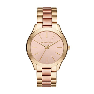  Shop Authentic Michael Kors Slim Runway Pink Dial Two Tone Steel Strap Watch for Women - MK3493 - Luxxuri