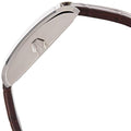  Shop Authentic Calvin Klein Window Silver Dial Brown Leather Strap Watch for Women - K2M23126 - Luxxuri
