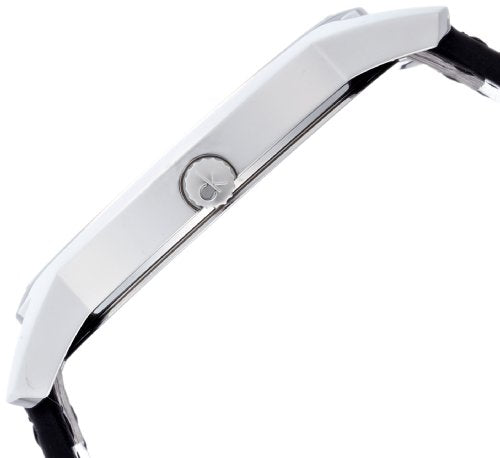  Shop Authentic Calvin Klein City Date Silver Dial Black Leather Strap Watch for Men - K2G2G1C6 - Luxxuri