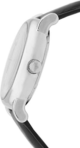  Shop Authentic Emporio Armani Meccanico Silver Skeleton Dial Black Leather Watch For Men - AR1997 - Luxxuri