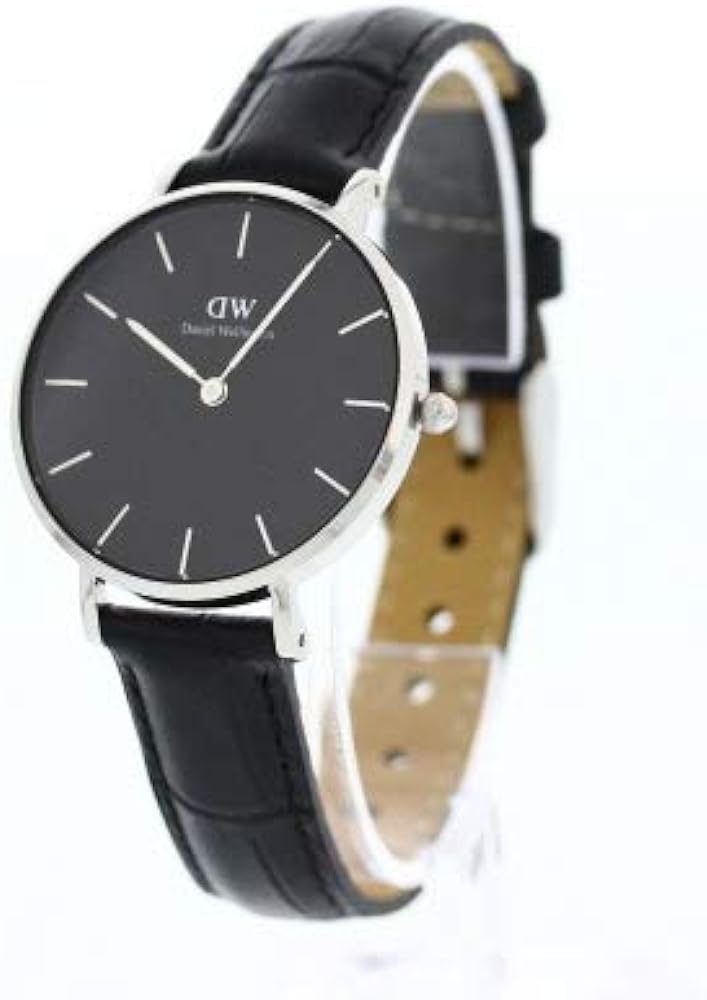  Shop Authentic Daniel Wellington Classic Petite Reading Black Dial Black Leather Strap Watch For Women - DW00100179 - Luxxuri
