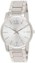  Shop Authentic Calvin Klein City Silver Dial Silver Steel Strap Watch for Men - K2G2G146 - Luxxuri