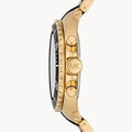 Michael Kors Everest Chronograph Black Dial Two Tone Steel Strap Watch For Men - MK8979