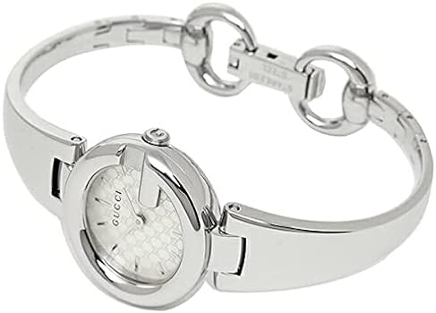  Shop Authentic Gucci Guccissima Quartz Silver Dial Silver Steel Strap Watch For Women - YA134511 - Luxxuri