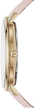  Shop Authentic Michael Kors Jaryn Quartz Gold Dial Pink Leather Strap Watch For Women - MK2471 - Luxxuri
