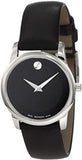  Shop Authentic Movado Museum Black Dial Black Leather Strap Watch For Men - 2100002 - Luxxuri