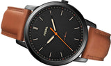  Shop Authentic Fossil The Minimalist Black Dial Brown Leather Strap Watch for Men - FS5305 - Luxxuri