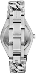  Shop Authentic Michael Kors Lennox Pave Three-Hand Crystals Silver Dial Silver Steel Strap Watch for Women - MK7488 - Luxxuri