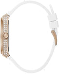  Shop Authentic Guess Sport Multifunction Crystals Rose Gold Dial White Rubber Strap Watch For Women - GW0439L3 - Luxxuri
