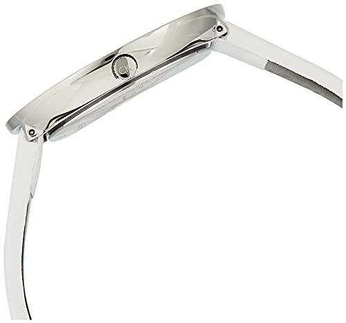  Shop Authentic Calvin Klein Chic White Dial White Leather Strap Watch for Women - K7N23TK2 - Luxxuri