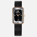  Shop Authentic Swarovski Uptown Black Dial Black Leather Strap Watch for Women - 5547710 - Luxxuri