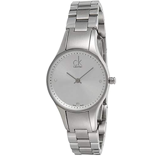  Shop Authentic Calvin Klein Simplicity White Dial Silver Steel Strap Watch for Women - K4323101 - Luxxuri