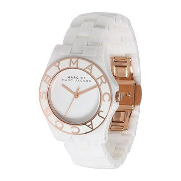  Shop Authentic Marc Jacobs Blade White Dial White Ceramic Strap Watch for Women - MBM9502 - Luxxuri