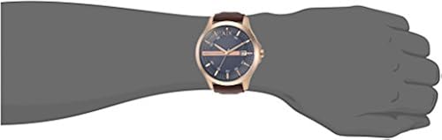  Shop Authentic Armani Exchange Hampton Chronograph Blue Dial Brown Leather Strap Watch For Men - AX2172 - Luxxuri