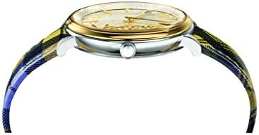  Shop Authentic Versace V-Circle The Clans Edition Silver Dial Multicolor Leather Strap Watch for Women - VE8100118 - Luxxuri