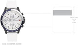  Shop Authentic Tommy Hilfiger Bank Chronograph White Dial White Rubber Strap Watch for Men - 1791723 - Luxxuri