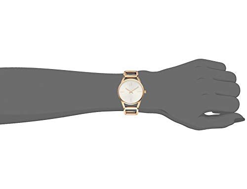  Shop Authentic Calvin Klein Stately White Dial Rose Gold Steel Strap Watch for Women - K3G23626 - Luxxuri