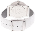  Shop Authentic Calvin Klein Accent Silver Dial White Leather Strap Watch for Men - K2Y2X1KW - Luxxuri