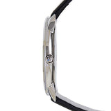  Shop Authentic Calvin Klein Minimal Silver Dial Black Leather Strap Watch for Men - K3M221CY - Luxxuri