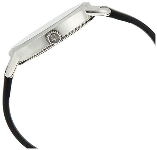  Shop Authentic Calvin Klein Even Black Dial Black Leather Strap Watch for Women  - K7B231CZ - Luxxuri
