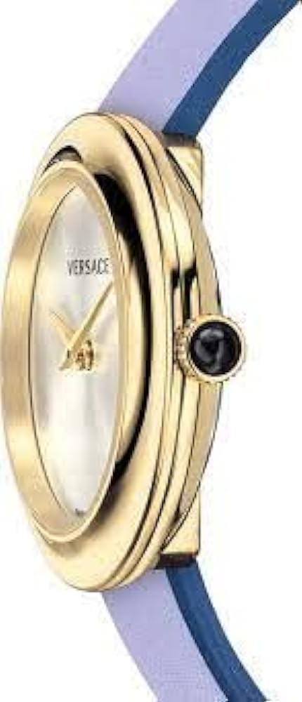 Shop Authentic Versace V-Flare Silver Dial Purple Leather Strap Watch for Women - VEBN00318 - Luxxuri