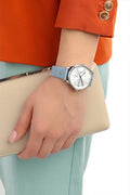  Shop Authentic Tommy Hilfiger Brooke Silver Dial Blue Leather Strap Watch for Women - 1782023 - Luxxuri