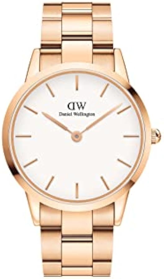  Shop Authentic Daniel Wellington Iconic Link White Dial Rose Gold Steel Strap Watch for Women - DW00100213 - Luxxuri