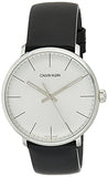  Shop Authentic Calvin Klein High Noon Quartz White Dial Black Leather Strap Watch for Men - K8M211C6 - Luxxuri