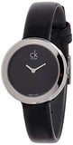  Shop Authentic Calvin Klein Firm Black Dial Black Leather Strap Watch for Women - K3N231C1 - Luxxuri