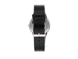  Shop Authentic Calvin Klein Minimal Silver Dial Black Leather Strap Watch for Men - K3M221CY - Luxxuri