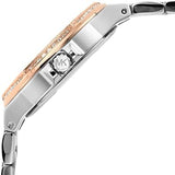  Shop Authentic Michael Kors Lennox Three Hand Quartz Silver Dial Two Tone Steel Strap Watch For Women - MK6989 - Luxxuri