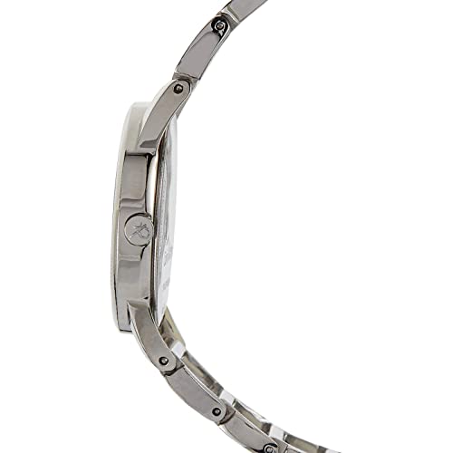  Shop Authentic Calvin Klein Stately Silver Dial Silver Steel Strap Watch for Women - K3G23128 - Luxxuri