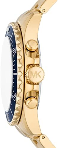  Shop Authentic Michael Kors Everest Chronograph Blue Dial Two Tone Steel Strap Watch For Men - MK8978 - Luxxuri