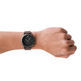  Shop Authentic Emporio Armani Classic Chronograph Black Dial Brown Leather Strap Watch For Men - AR1919 - Luxxuri
