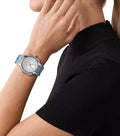  Shop Authentic Michael Kors Sidney Multifunction Crystals Silver Dial Blue Rubber Strap Watch for Women - MK7220 - Luxxuri