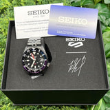  Shop Authentic Seiko Automatic SKX GMT Yuto Horigome Limited Edition Black Dial Black Steel Strap Watch For Men - SSK027K1 - Luxxuri