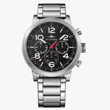 Shop Authentic Tommy Hilfiger Jake Chronograph Black Dial Silver Steel Strap Watch for Men - 1791234 - Luxxuri