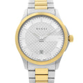  Shop Authentic Gucci G Timeless Quartz Silver Dial Two Tone Steel Strap Watch For Men - YA126450 - Luxxuri