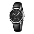  Shop Authentic Calvin Klein Posh Black Dial Black Leather Strap Watch for Men - K8Q371C1 - Luxxuri