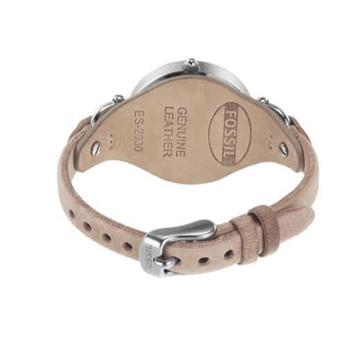  Shop Authentic Fossil Georgia Bone Grey Dial Beige Leather Strap Watch for Women - ES2830 - Luxxuri
