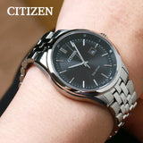  Shop Authentic Citizen Eco Drive Blue Dial Silver Steel Strap Watch For Men - BM7250-56L - Luxxuri