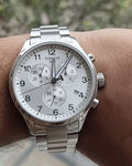  Shop Authentic Tissot Chrono XL Classic Silver Dial Silver Steel Strap Watch For Men - T116.617.11.037.00 - Luxxuri