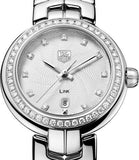  Shop Authentic Tag Heuer Link Diamonds Silver Dial Silver Steel Strap Watch for Women - WAT1414.BA0954 - Luxxuri